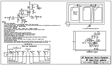 Schematic diagram of the amplifier module
