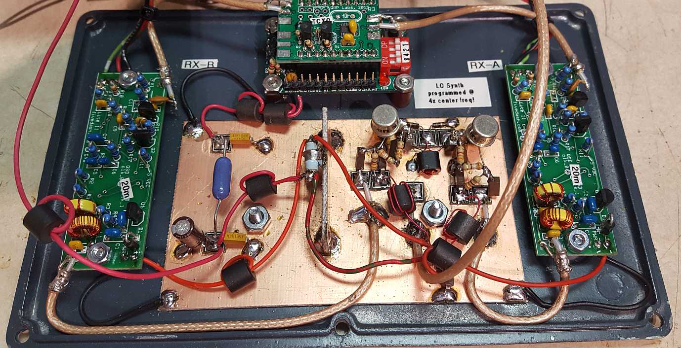 Inside the dual 20 meter receiver
