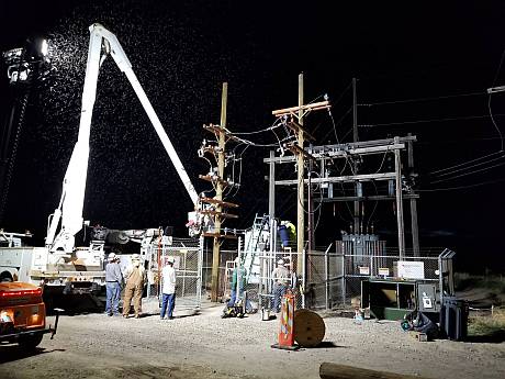 Rebuilding the substation near the WebSDR site
